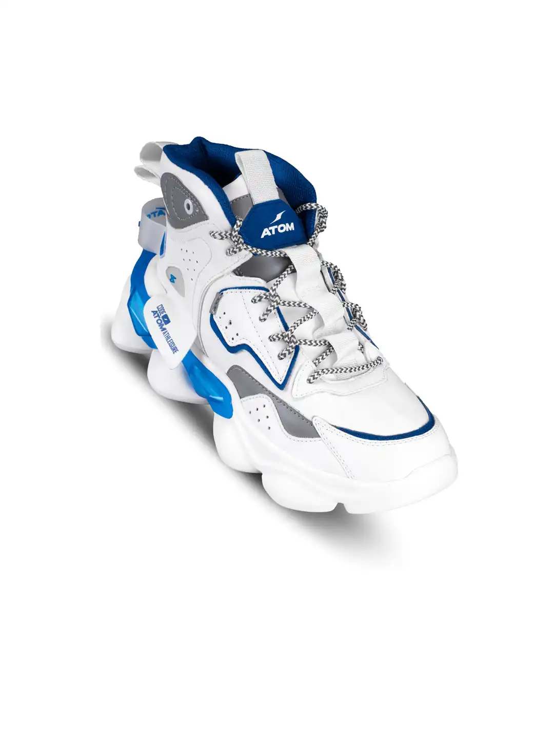 Buy Atom Men Bulldozer Perforated Mid-Top Sneakers - Casual Shoes