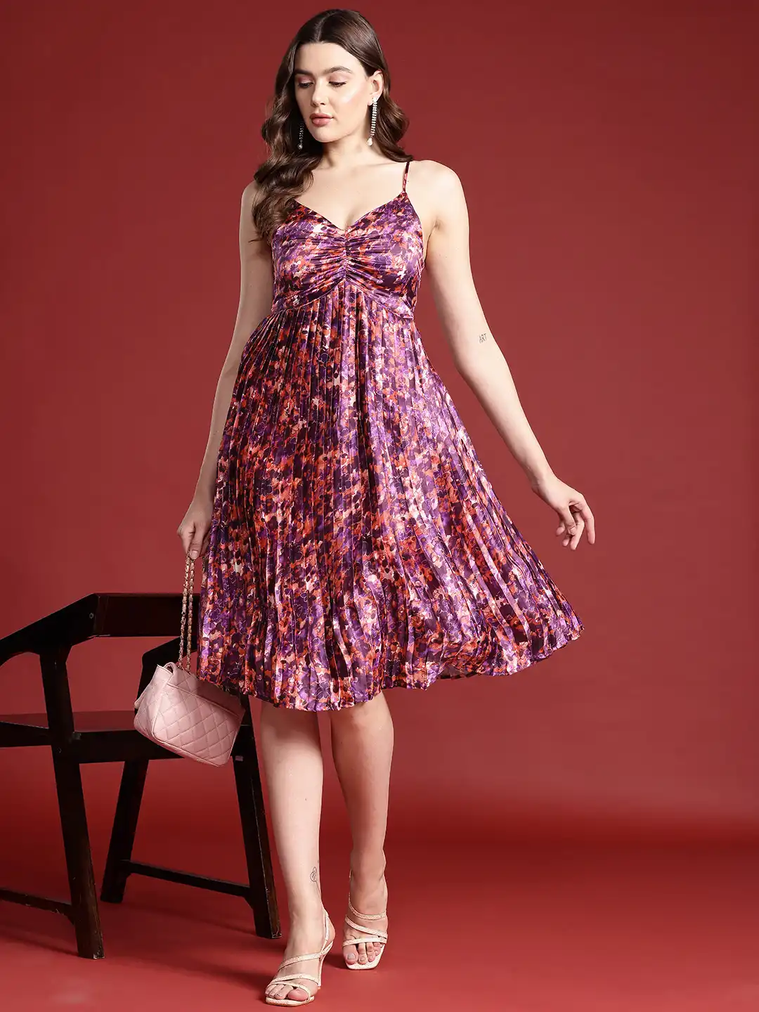 a line dress myntra Clarisse 810498 - Long A-Line Dress