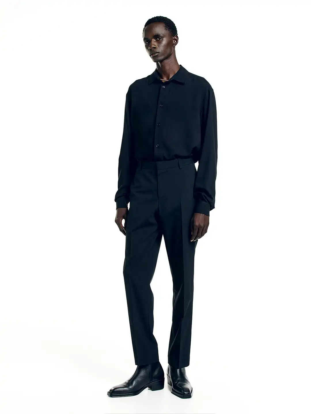 Viscose H And M Black Shirt Buy H&M Regular Fit Viscose Shirt Shirts For  Men 26004332