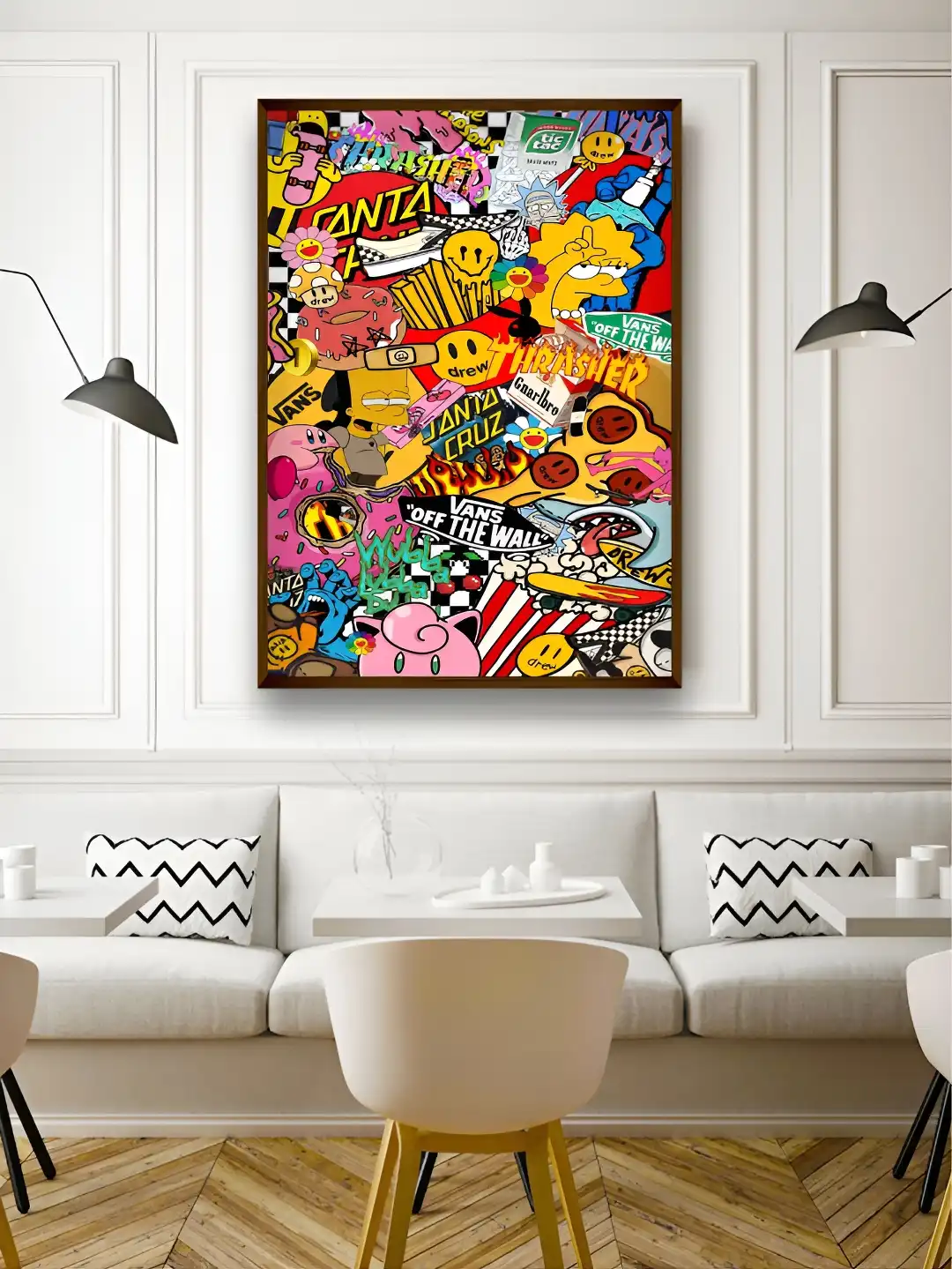 絵画 side Buy Artsense Yellow Canvas Wall Living Room Rectangle Potrait
