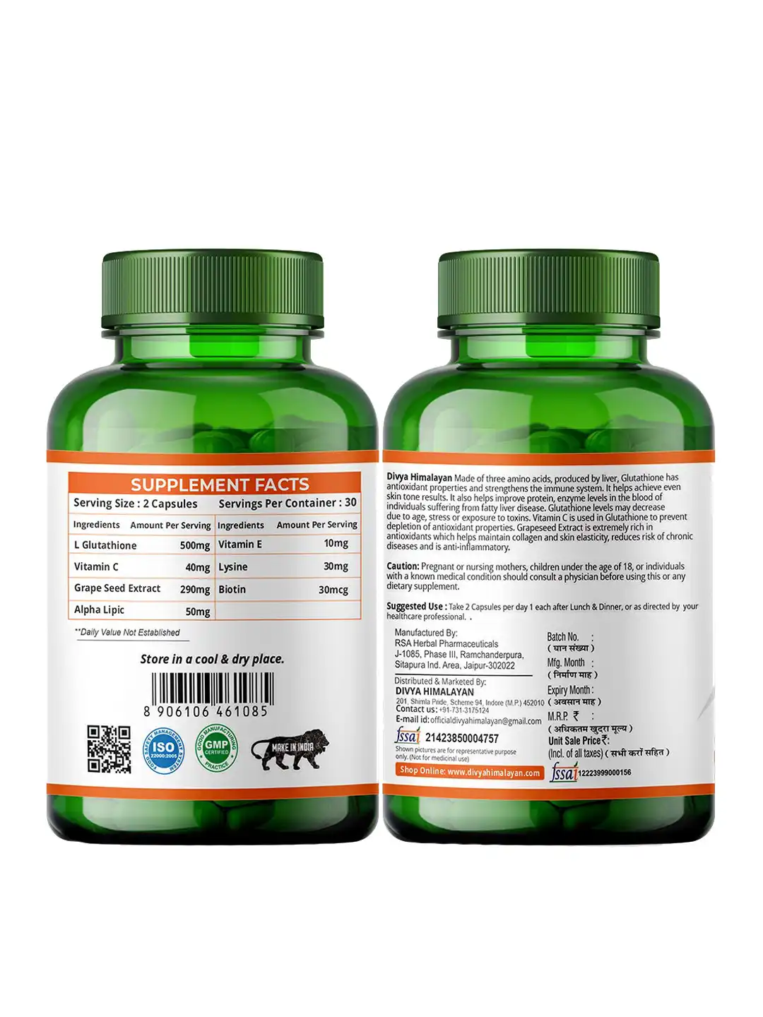 top glutathione products Doctor's Best Glutathione + Milk Thistle - 60 Veggie Caps