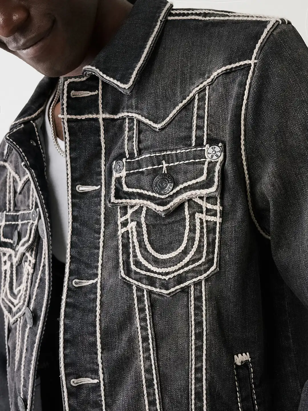 Buy True Religion Washed Denim Jacket - Jackets for Men 26506150