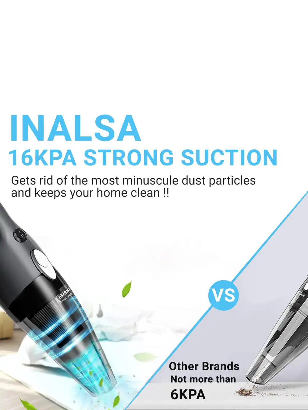 Buy Inalsa Dura Clean Grey & Black Handheld Vacuum Cleaner 800W