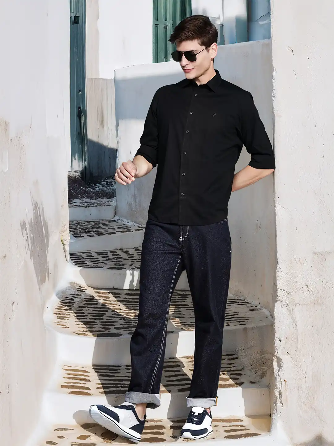 Buy Nautica Men Slim Fit Opaque Semiformal Shirt - Shirts for Men 26616552 | Myntra Buy Nautica Men Slim Fit Opaque Semiformal Shirt - Shirts for Men 26616552 | Myntra