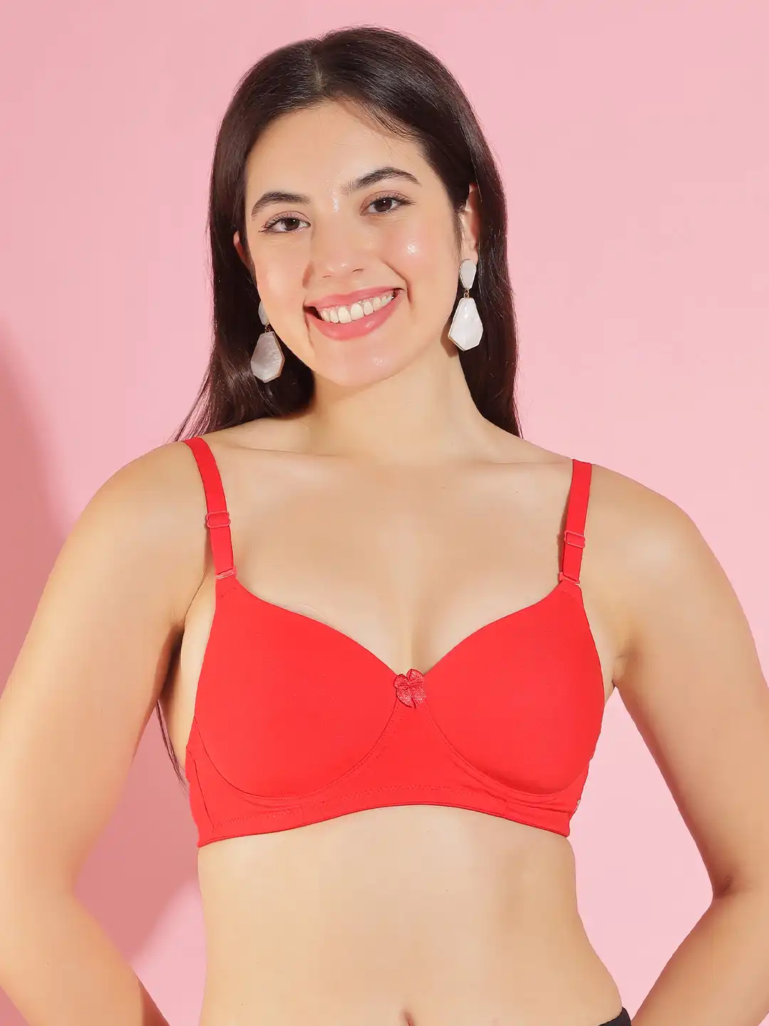 Buy Dollar Missy Pack of 3 Full Coverage Padded Bra DTS-2053-RD-SK
