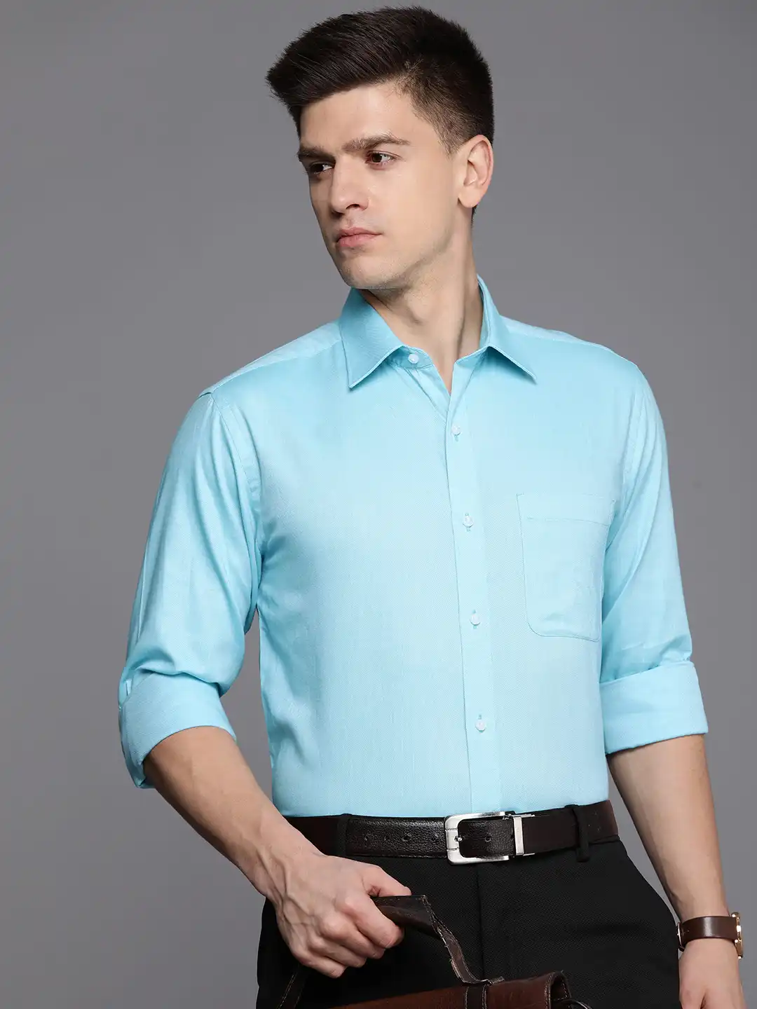 リエマンさま Buy Raymond Self Design Slim Fit Pure Cotton Formal Shirt - Shirts