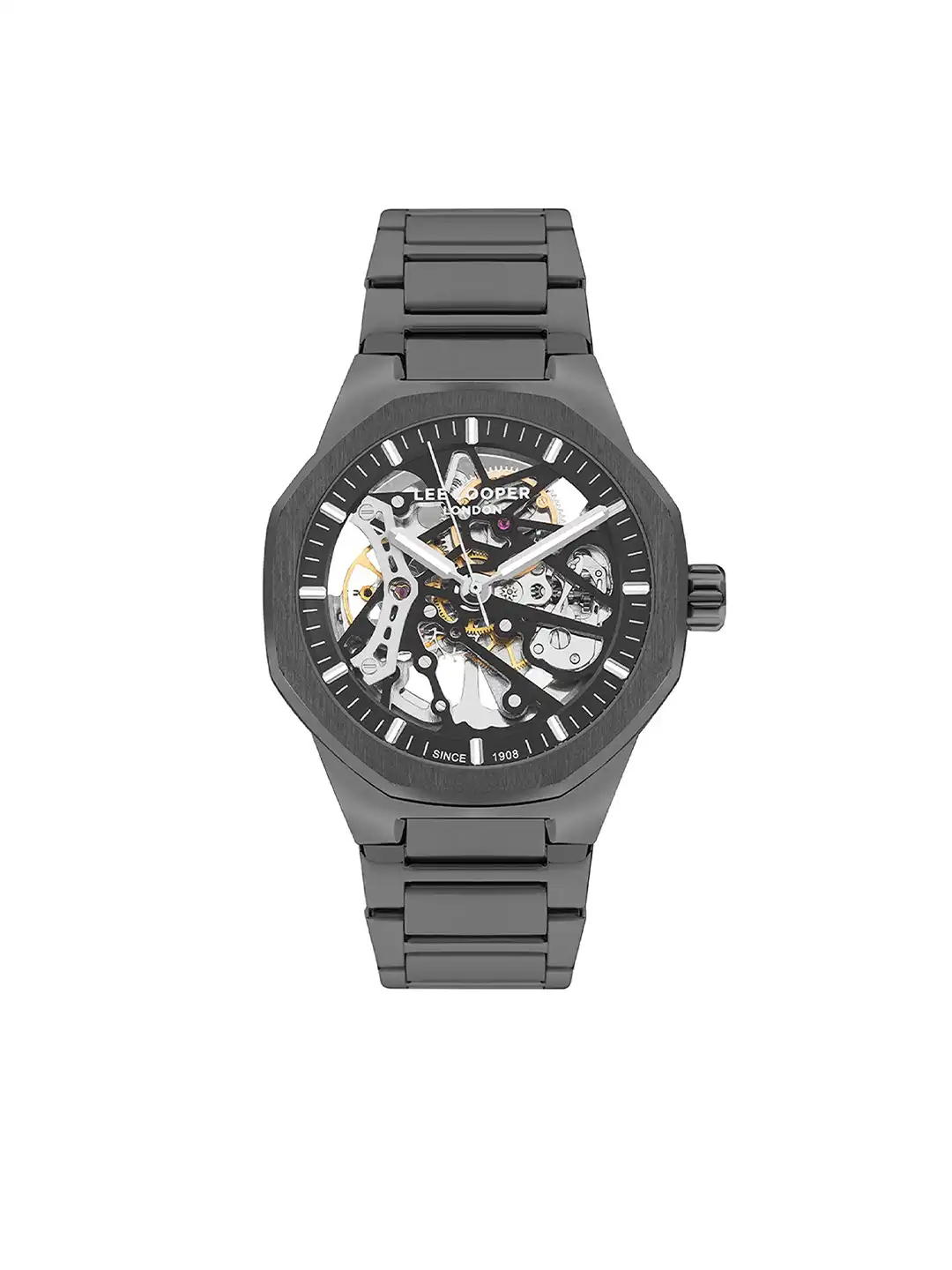 Buy Lee Cooper Men Skeleton Dial Bracelet Style Straps Analogue