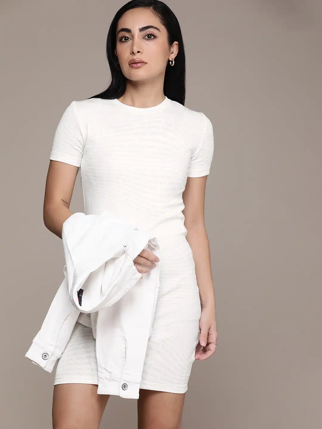 bodycon cocktail dress Alina Elegant Bodycon Dress White