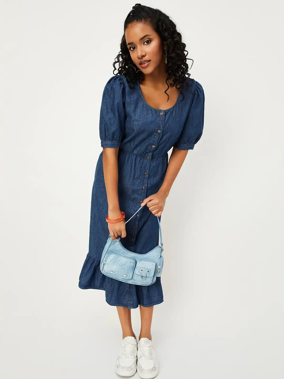 blue dress max Max Me Out Maxi Dress main image 0