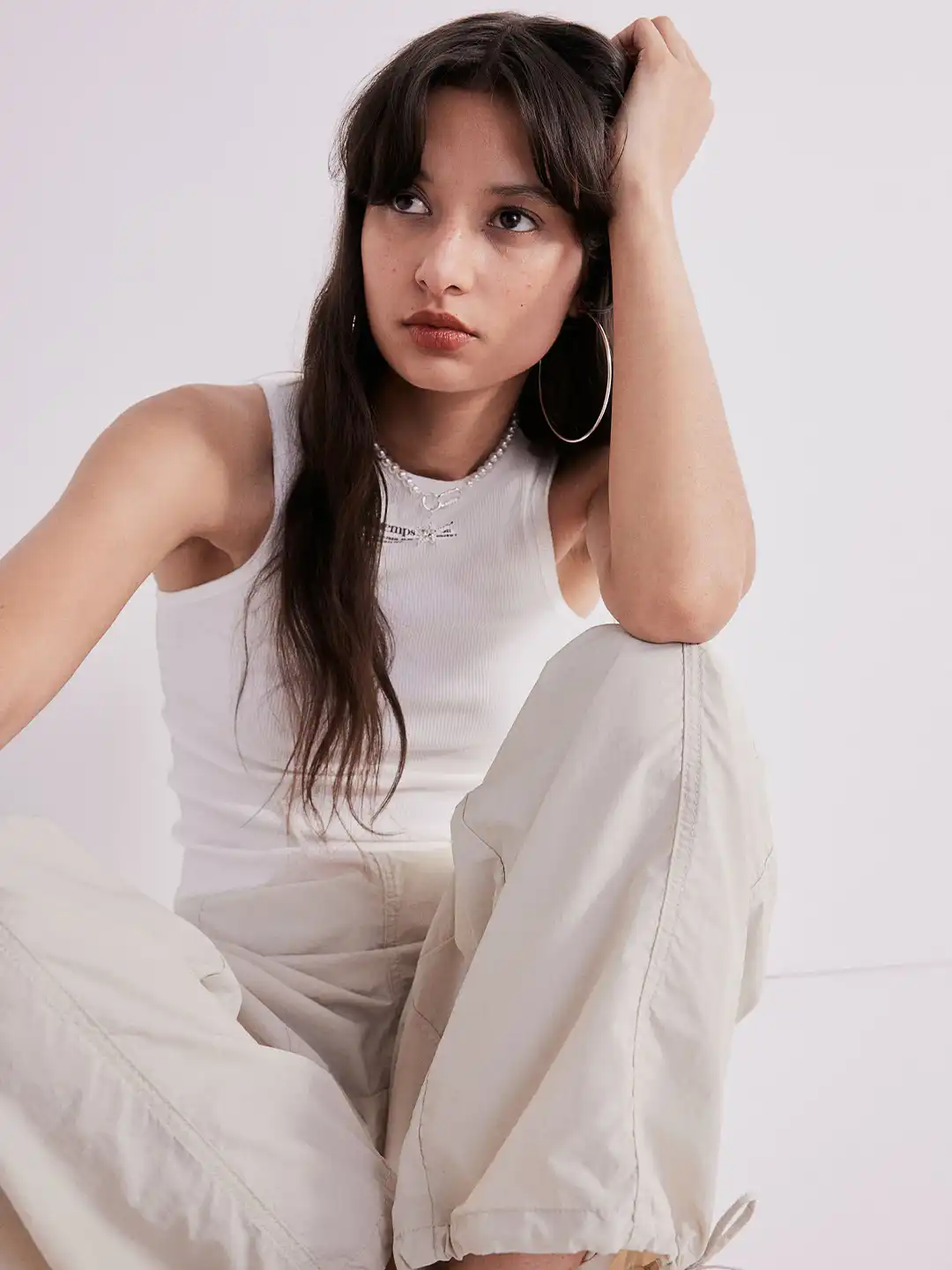 Buy H&M Women Nylon Parachute Trousers - Trousers for Women