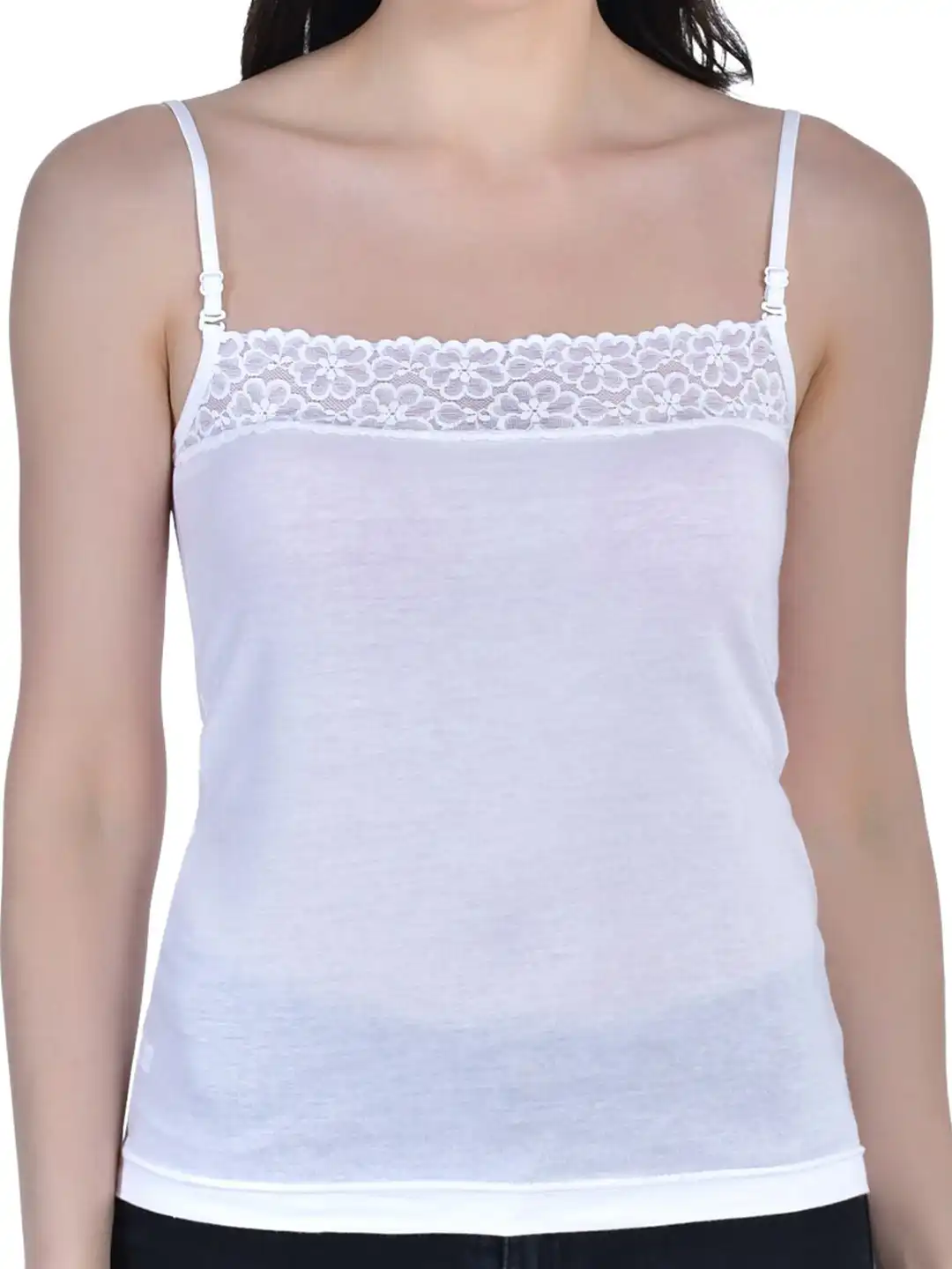 Buy Aimly Non Padded Cotton Adjustable Strap Lace Camisole