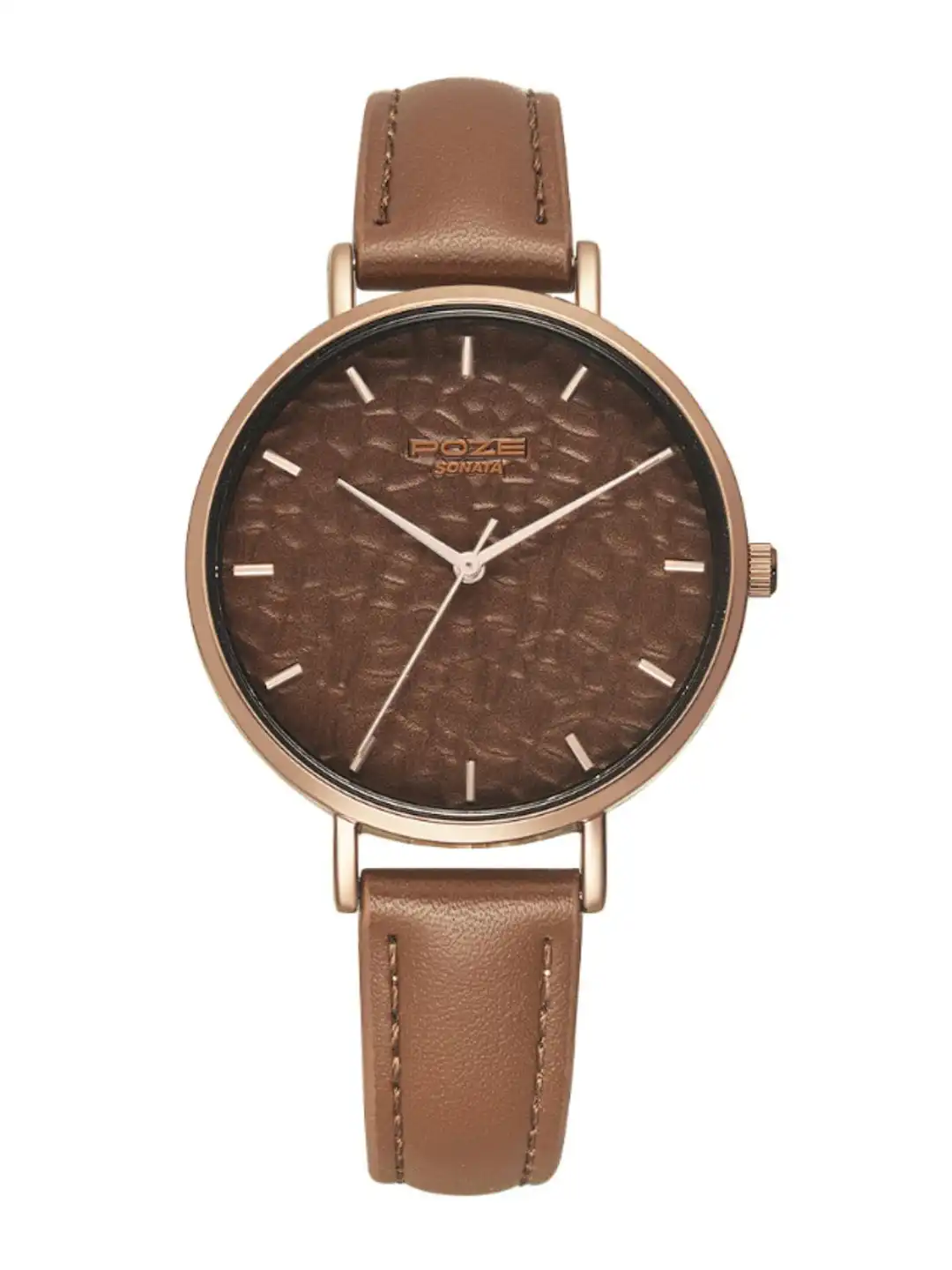 Buy Sonata Poze Women Leather Straps Analogue Watch SP80036QL01W