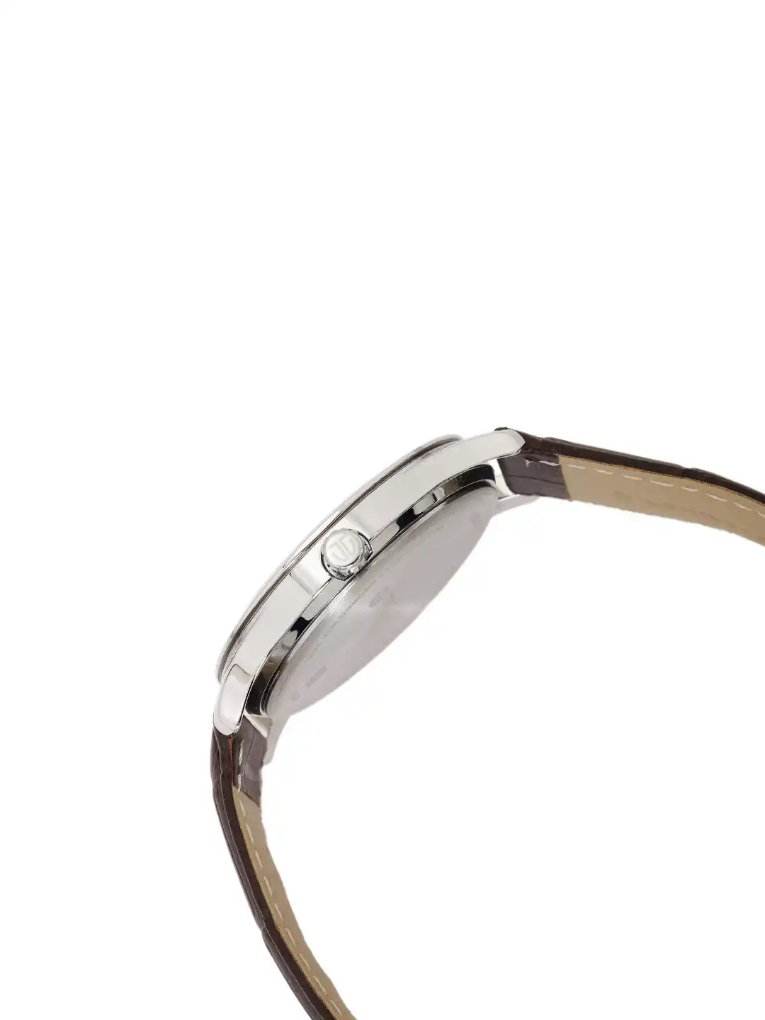 Buy Titan Men Leather Analogue Watch 1823SL02-Silver-Toned Buy Titan Men Leather Analogue Watch 1823SL02-Silver-Toned