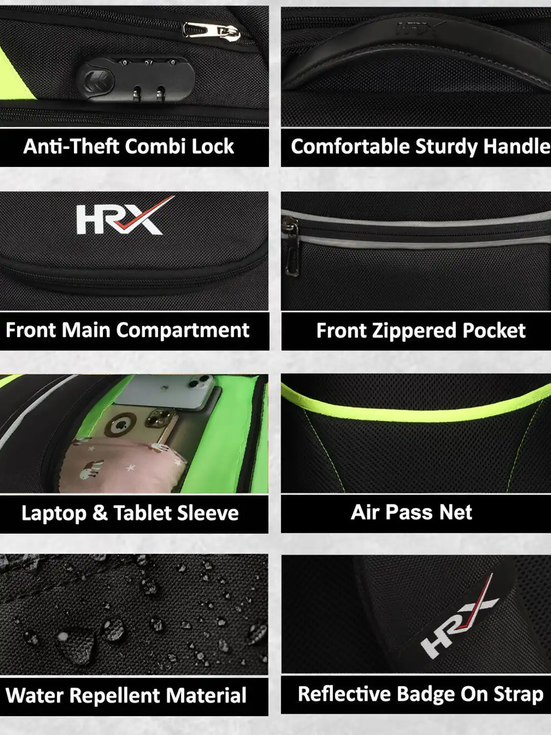 Buy HRX by Hrithik Roshan X fwd Unisex Anti-Theft Backpack with