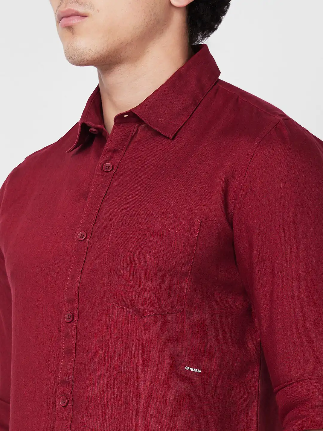 Buy SPYKAR Spread Collar Long Sleeves Linen Casual Shirt - Shirts