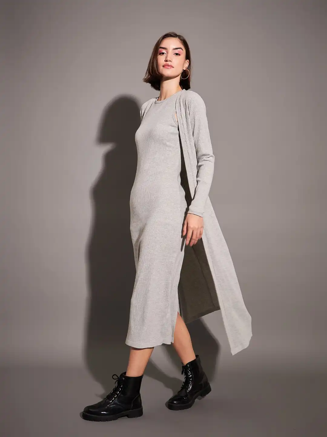 bodycon dress with shrug Buy SASSAFRAS Midi - Dresses for Women 27198180 long bodycon dress with jacket