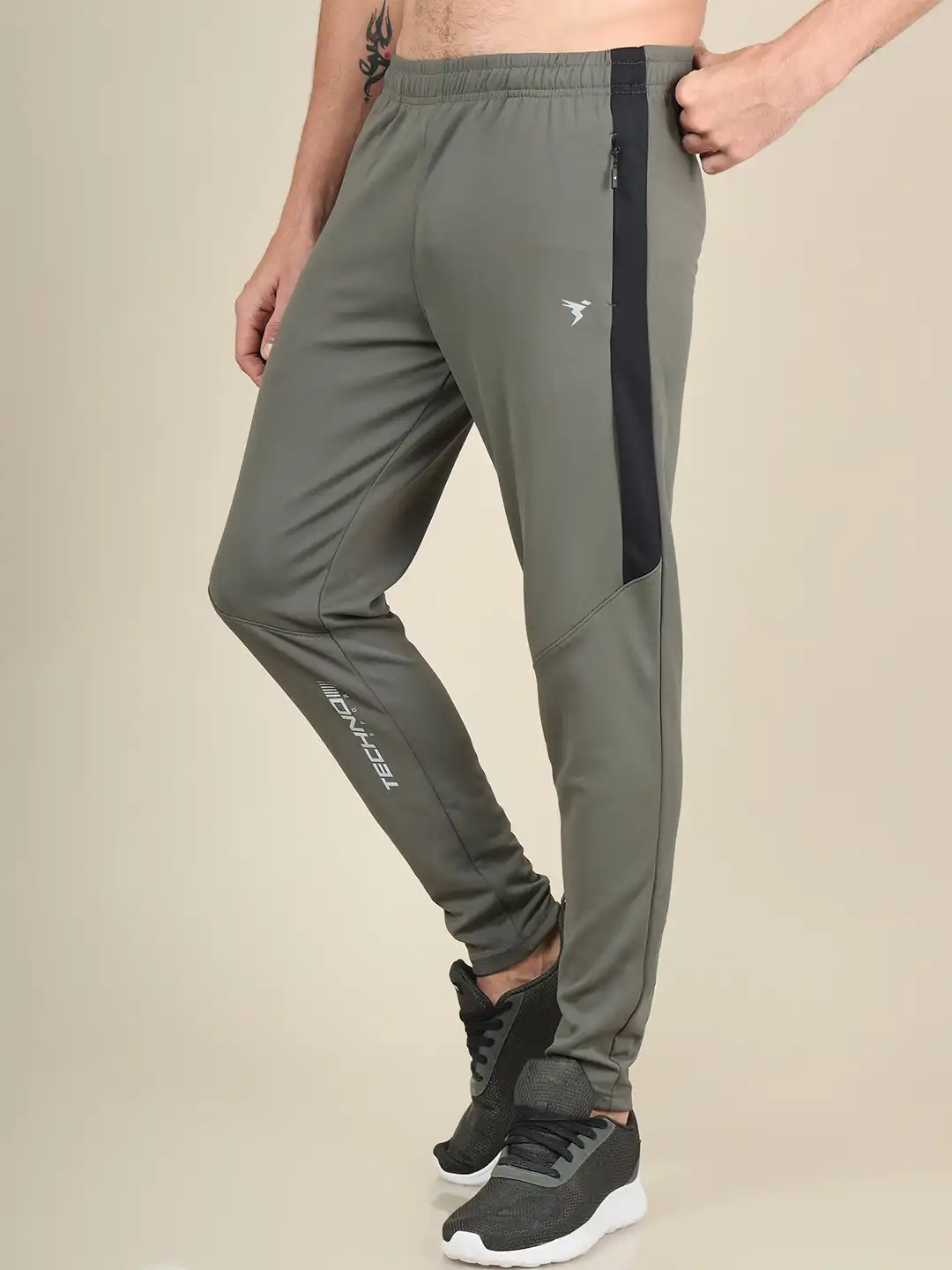 Buy Technosport Men Rapid Dry Active Slim Fit Track Pants - Track