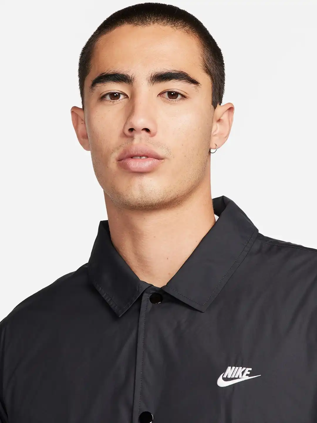 Buy Nike Club Coaches Spread Collar Sporty Jacket - Jackets for