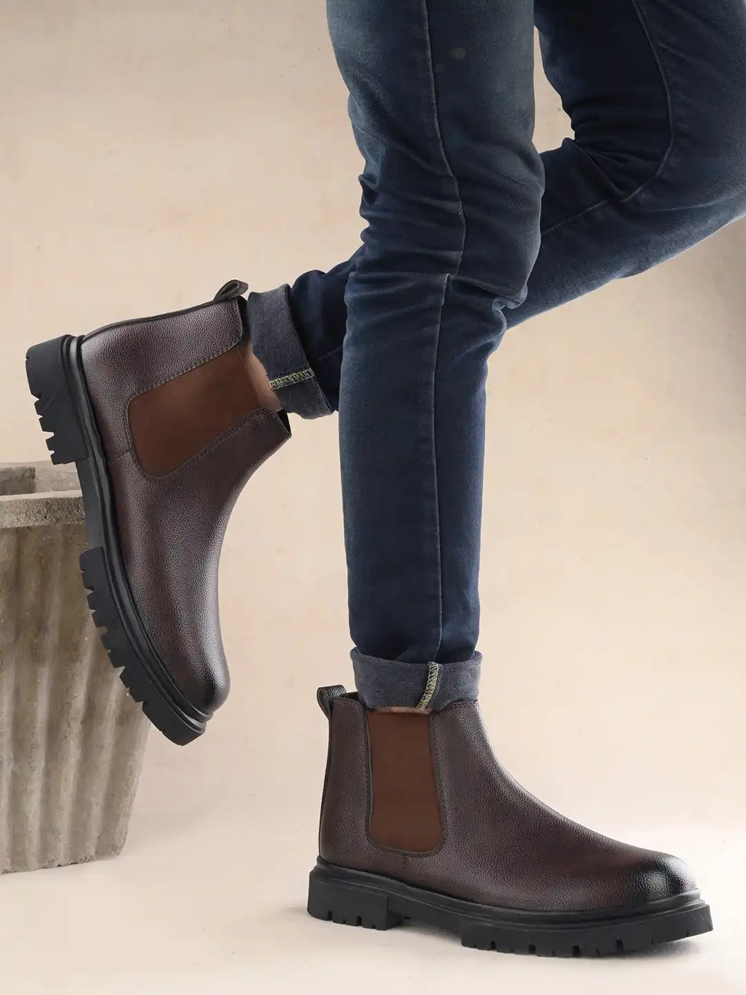 Buy AfroJack Men Mid Top Chelsea Boots - Boots for Men 27365188