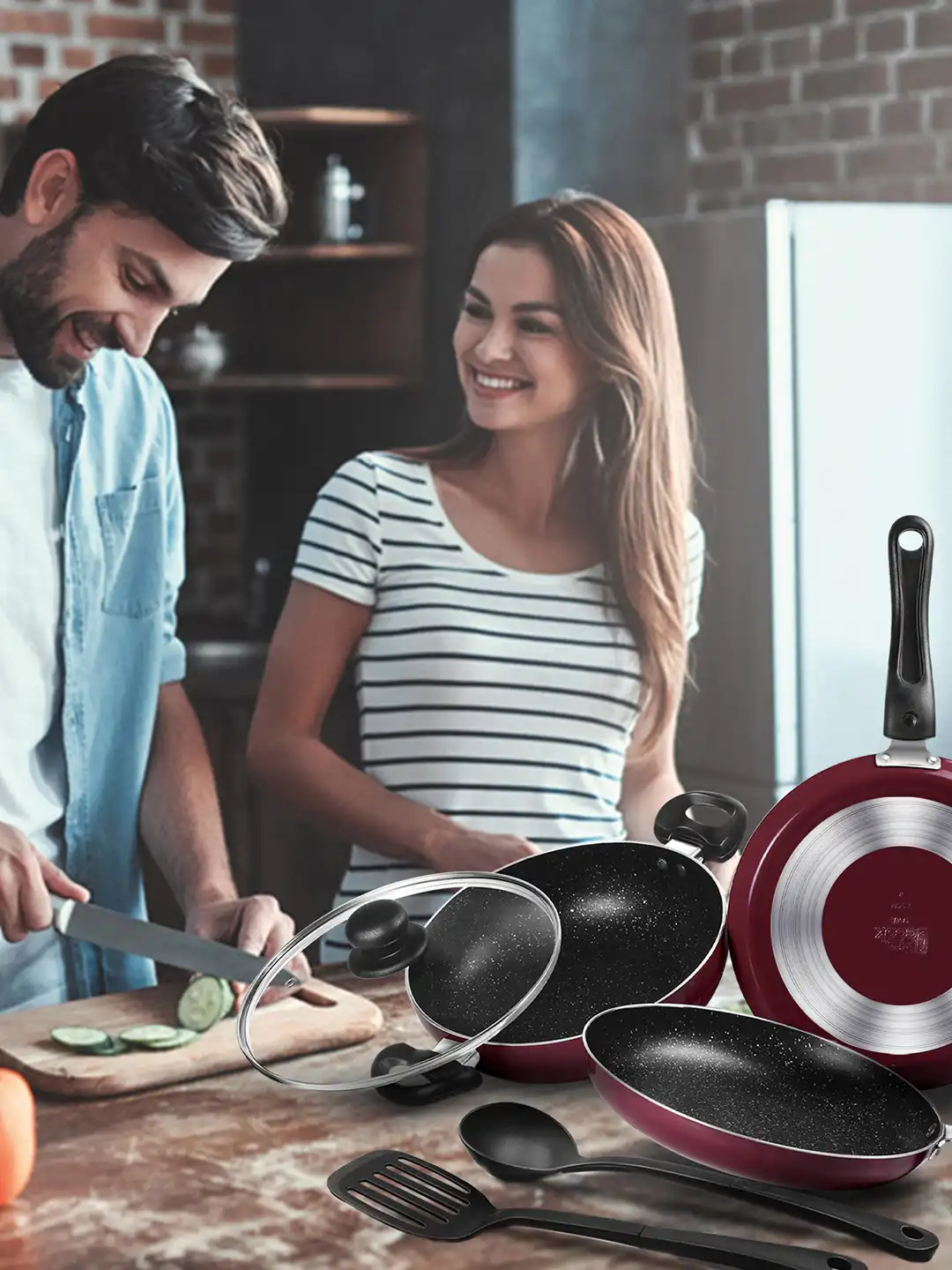 Buy Milton Pro Cook Kitchen Pride Set of 5 Peach Non-Induction