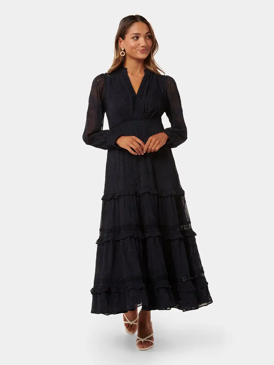 forever new embroidered dress A new year deserves a new dress. The Esther Embroidered Midi Dress will be your perfect companion for the summer months