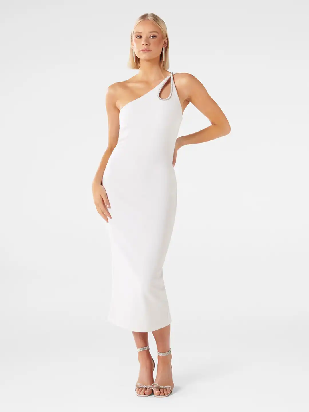 forever new one shoulder dress Flirty, fun, and a touch of elegance all in our fabulous Tyra One Shoulder Ruffle Bodycon Dress