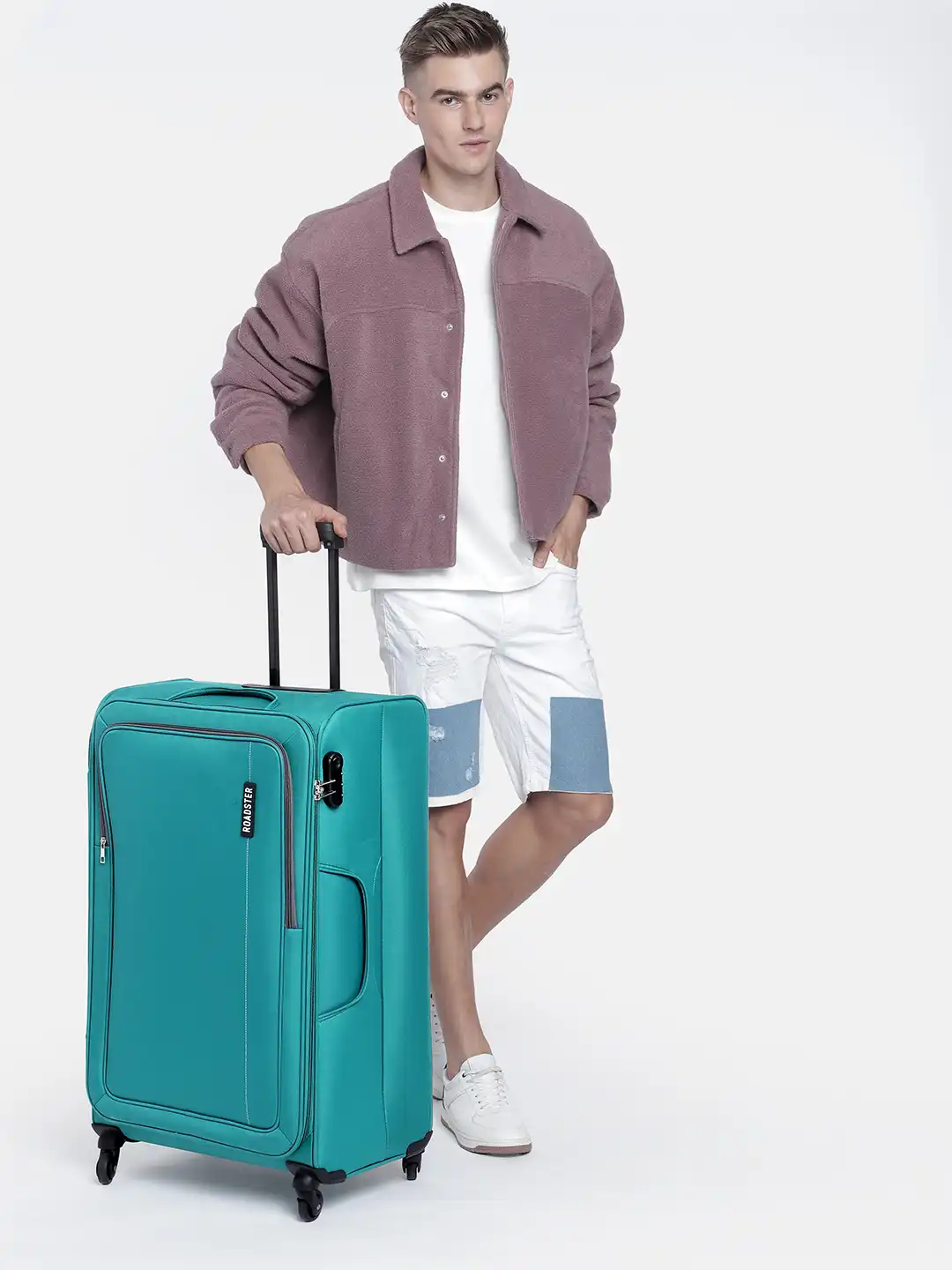 Buy Roadster Lead Soft Large Trolley Suitcase - Trolley Bag for