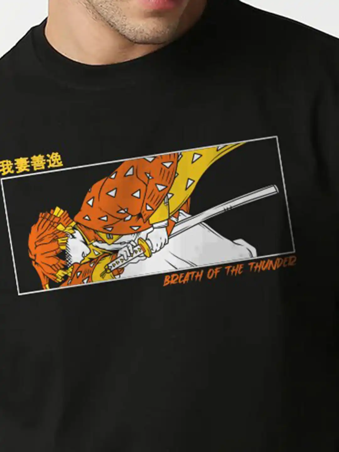 Buy Crazymonk Zenistu Agastuma Flash Anime Drop-Shoulder Oversized
