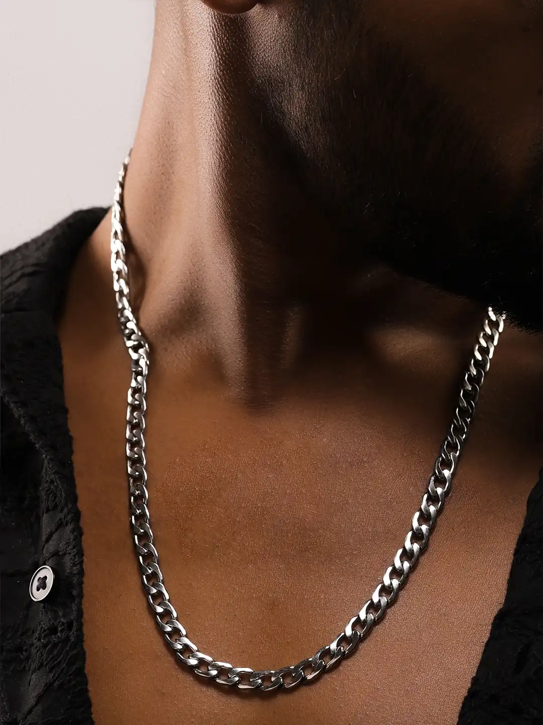 Buy The Roadster Lifestyle Co. Men Silver Toned Rhodium-Plated
