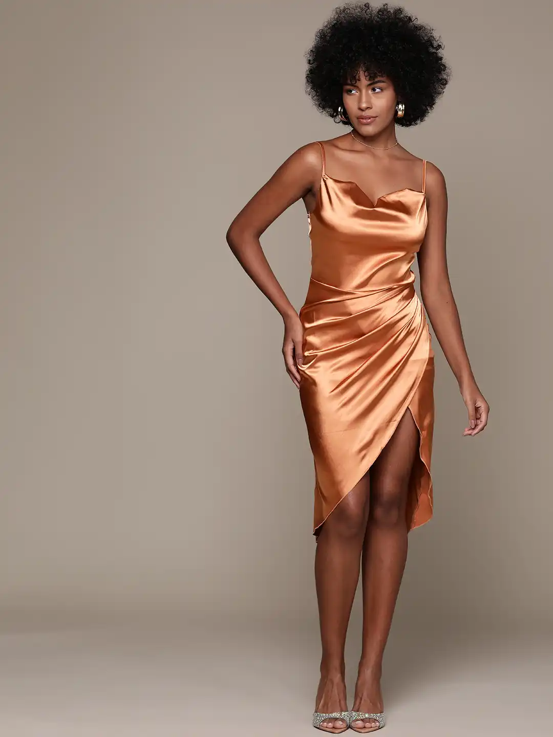 Buy bebe Cowl Neck Satin A-Line Midi Dress - Dresses for Women 28061740 | Myntra Buy bebe Cowl Neck Satin A-Line Midi Dress - Dresses for Women 28061740 | Myntra