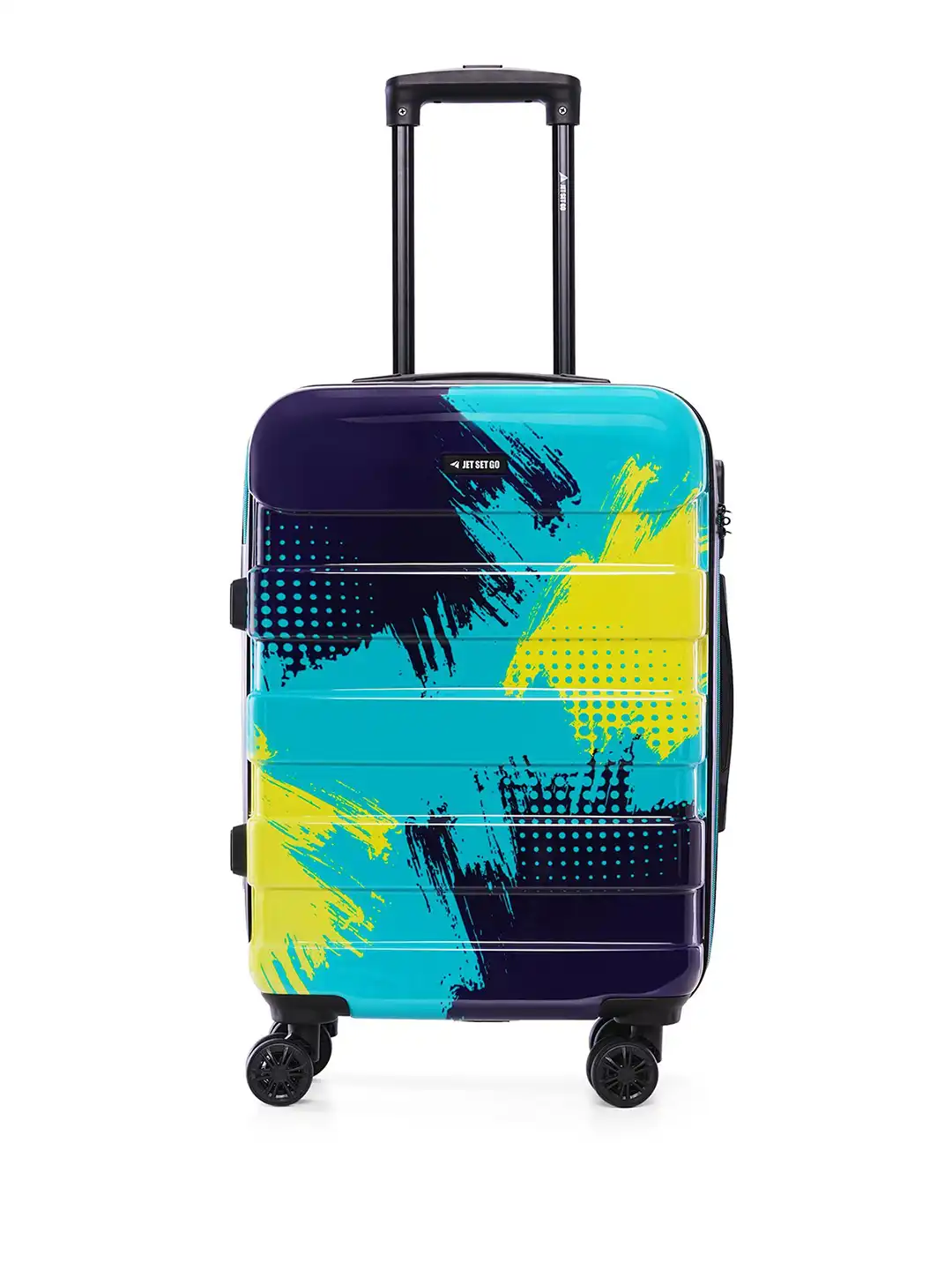 Buy Nasher Miles Jet Set Go Real Printed Hard-Sided Cabin Trolley