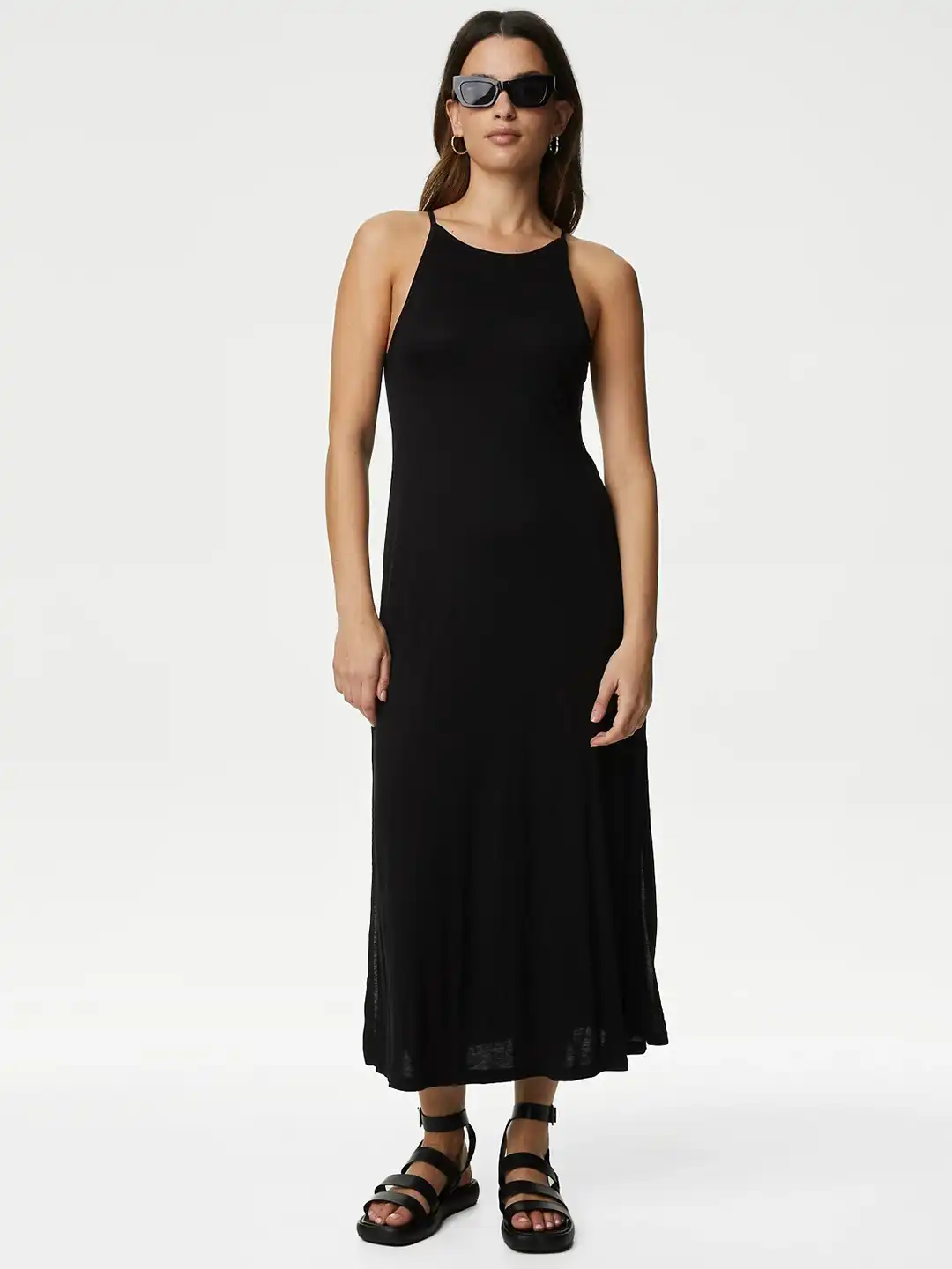 marks and spencer beach dress Printed V-Neck Midaxi Beach Dress