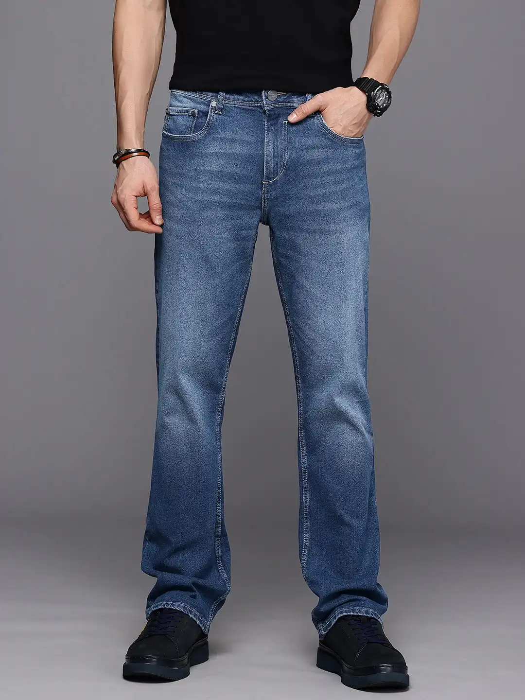 Buy Ducati x Scrambler Men Bootcut Heavy Fade Stretchable Jeans