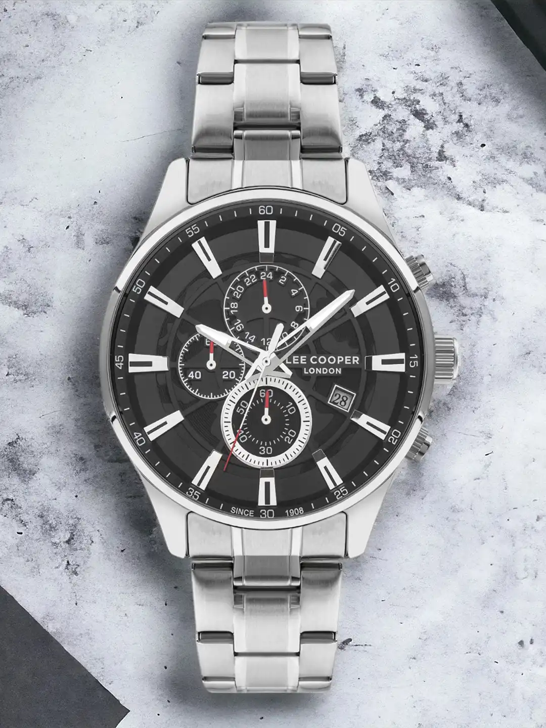 Buy Lee Cooper Men Bracelet Style Straps Analogue Chronograph