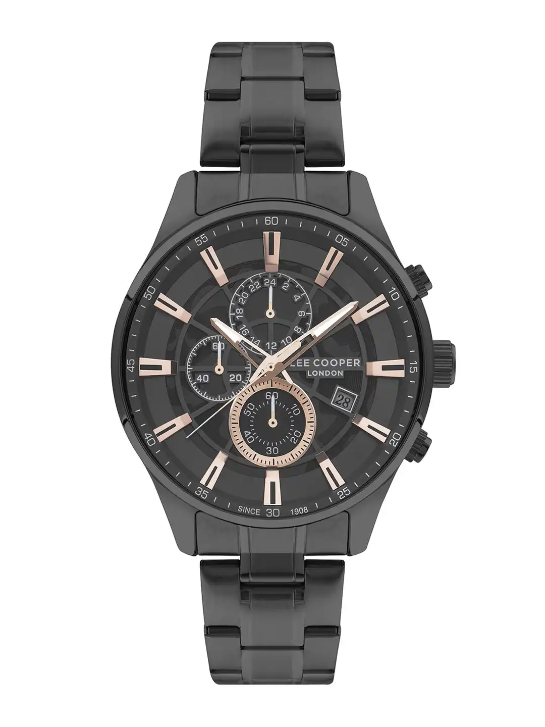 Buy Lee Cooper Men Bracelet Style Straps Analogue Chronograph