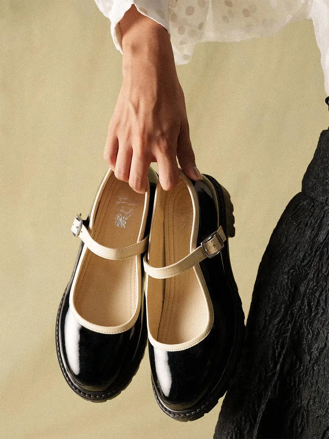 Buy Theater Women Sensei Pro Black Platform Mary Janes Flats