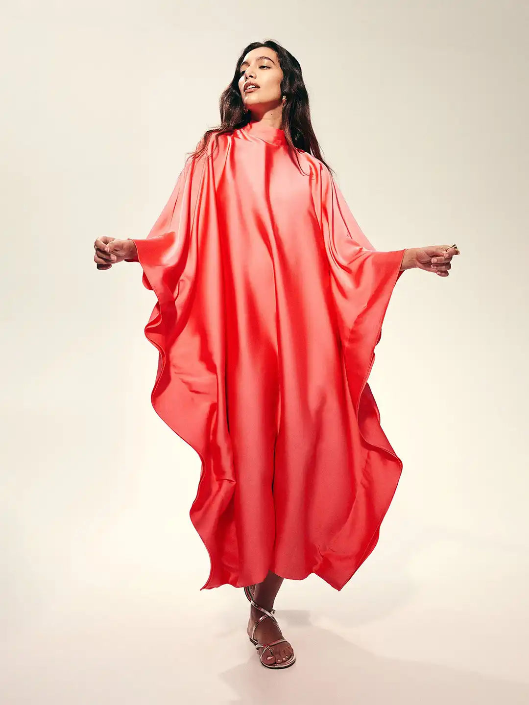 short kaftan dress Margot Flora Embellished Short Kaftan Dress XL main image 1