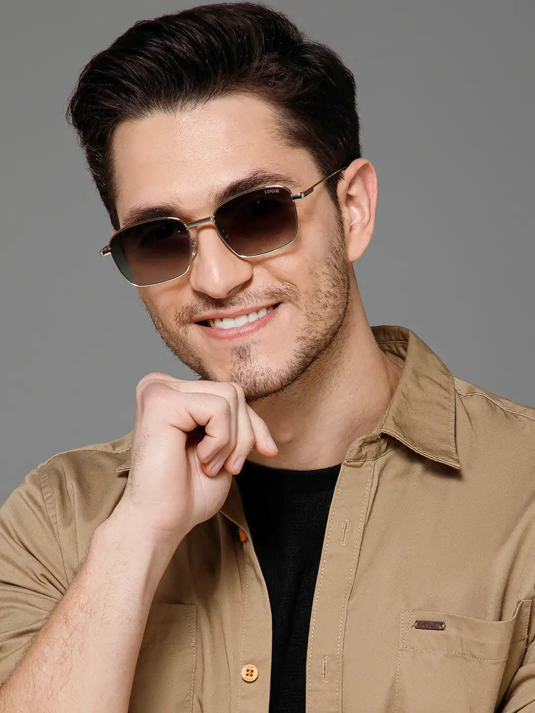 Buy IDOR Unisex Rectangle Sunglasses with UV Protected Lens 2261