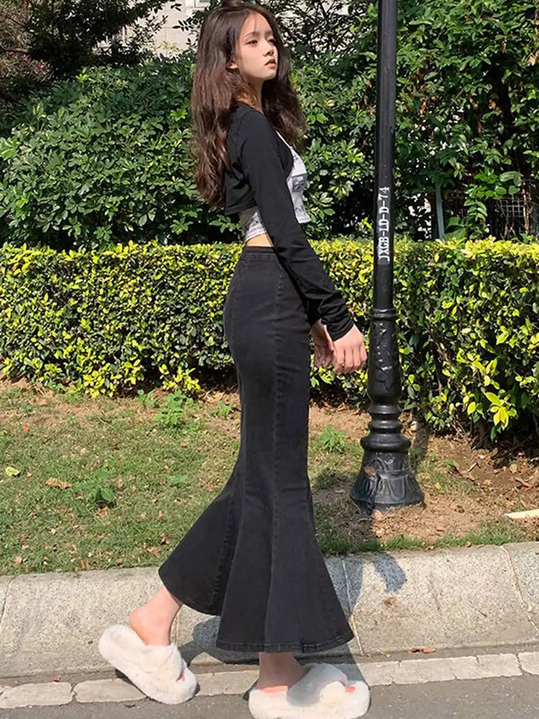 Buy LULU & SKY Denim Mermaid Midi Skirt - Skirts for Women