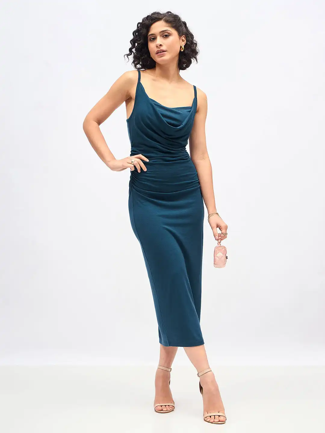 white dress midi elegant White elegant sexy midi dress with short sleeves White / L