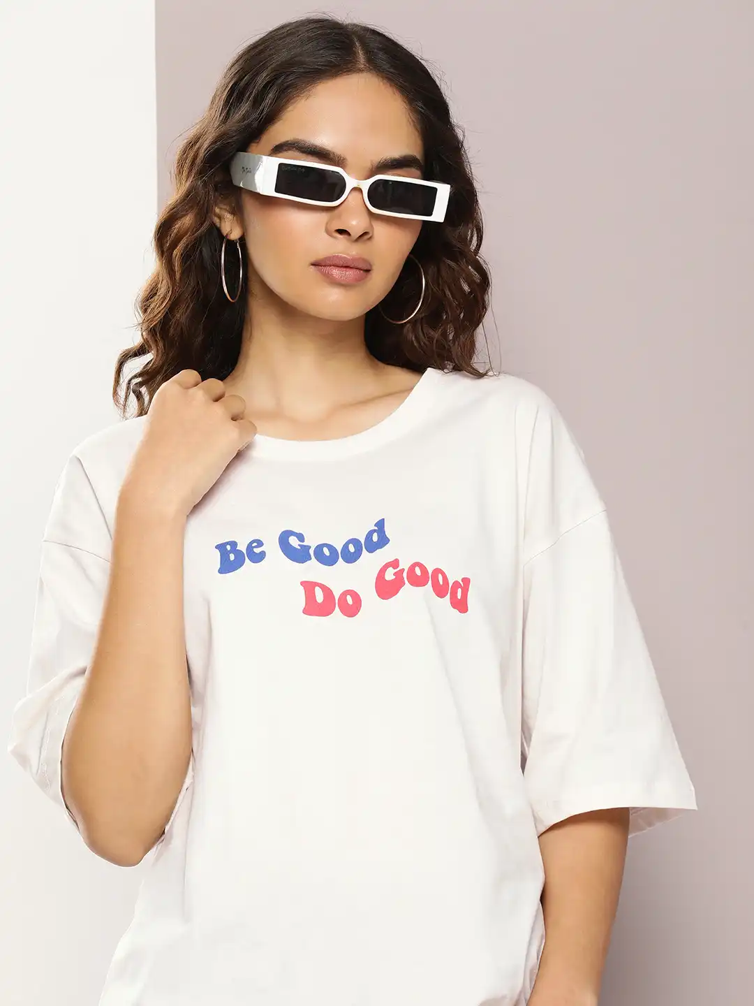 Buy Kook N Keech Typography Printed Relaxed Fit Drop-Shoulder