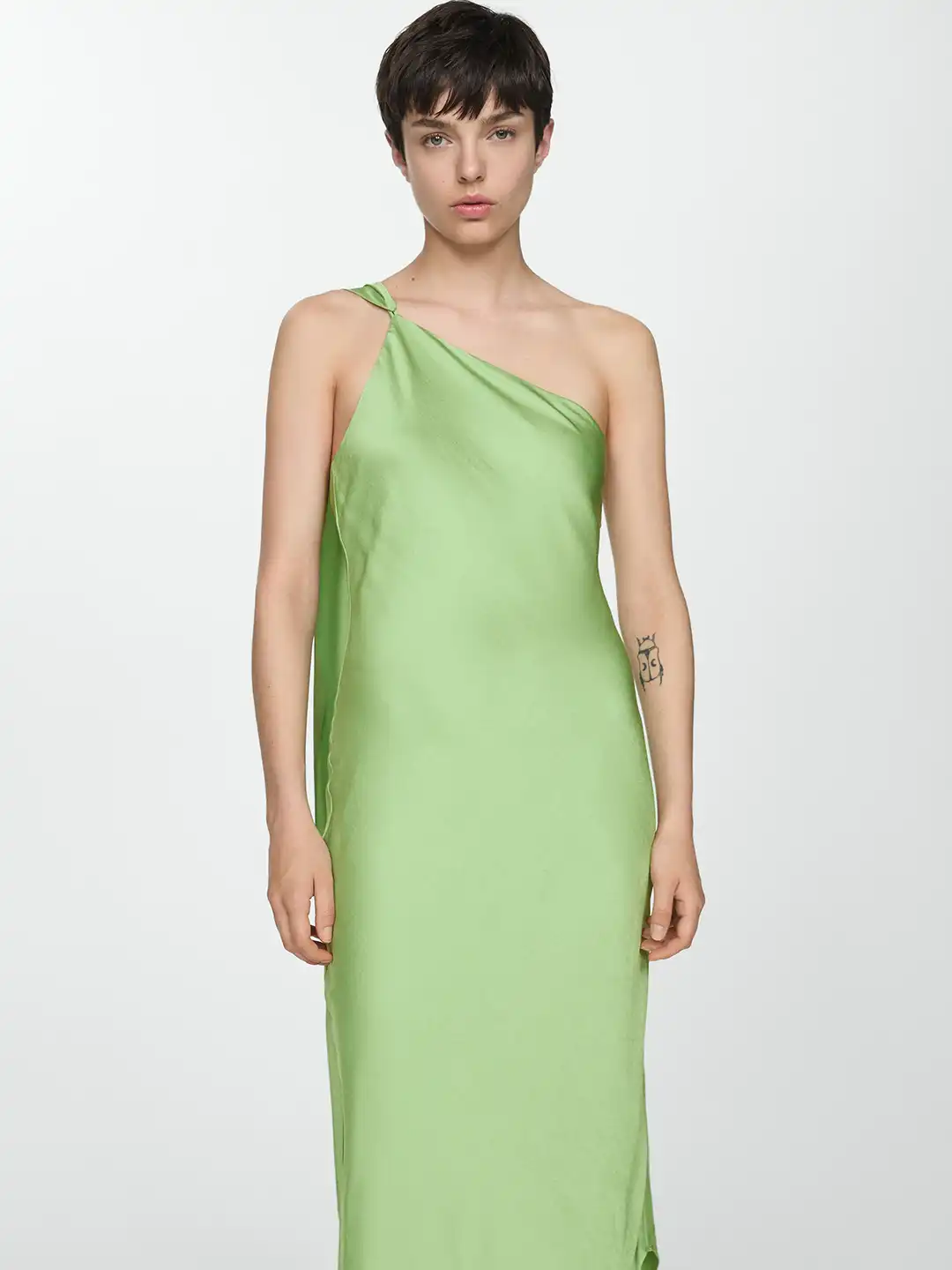 green emerald velvet dress Aurea Dress - Mango, AU/UK 8 main image 0