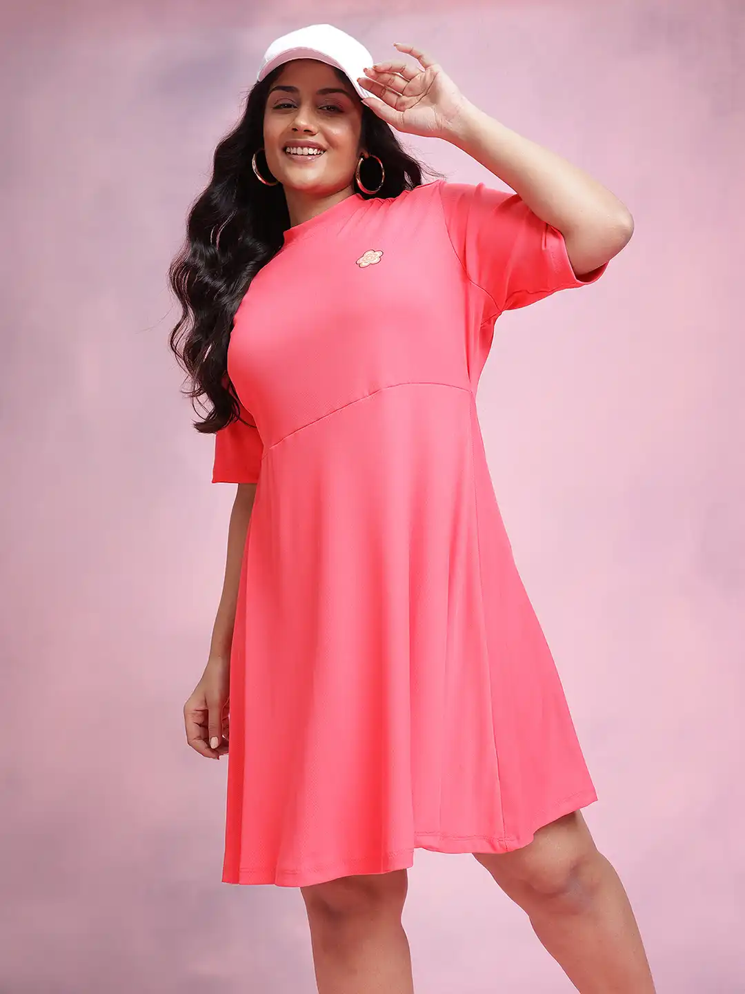 vintage red dress 90s Vintage 90s rayon rose dress – Wink Vintage