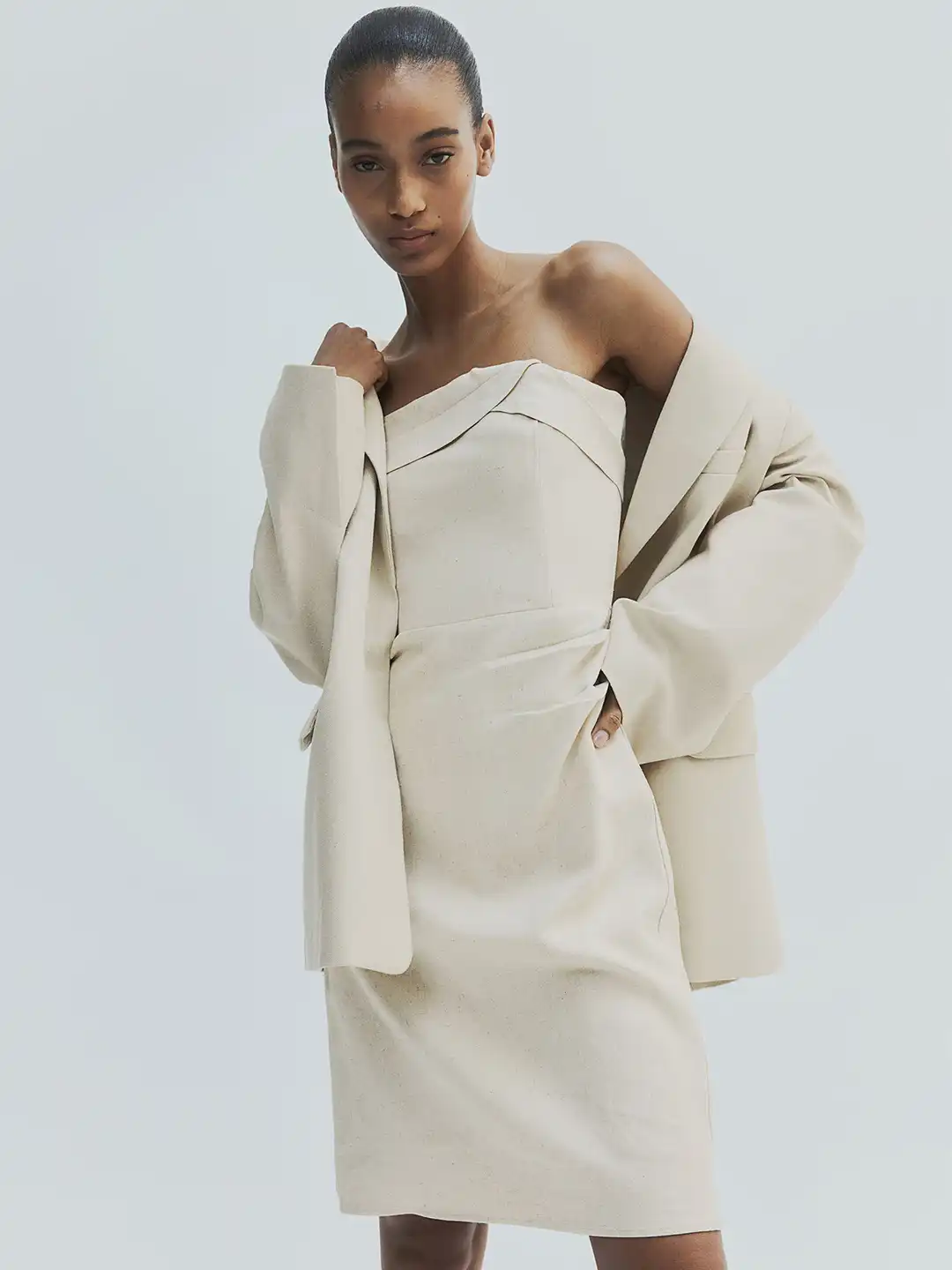 Buy H&M Linen-Blend Bandeau Dress - Dresses for Women 28878304 | Myntra Buy H&M Linen-Blend Bandeau Dress - Dresses for Women 28878304 | Myntra