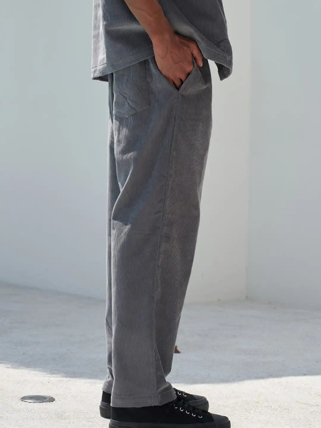 Buy Bonkers Corner Men Mid-Rise Regular Fit Corduroy Trousers