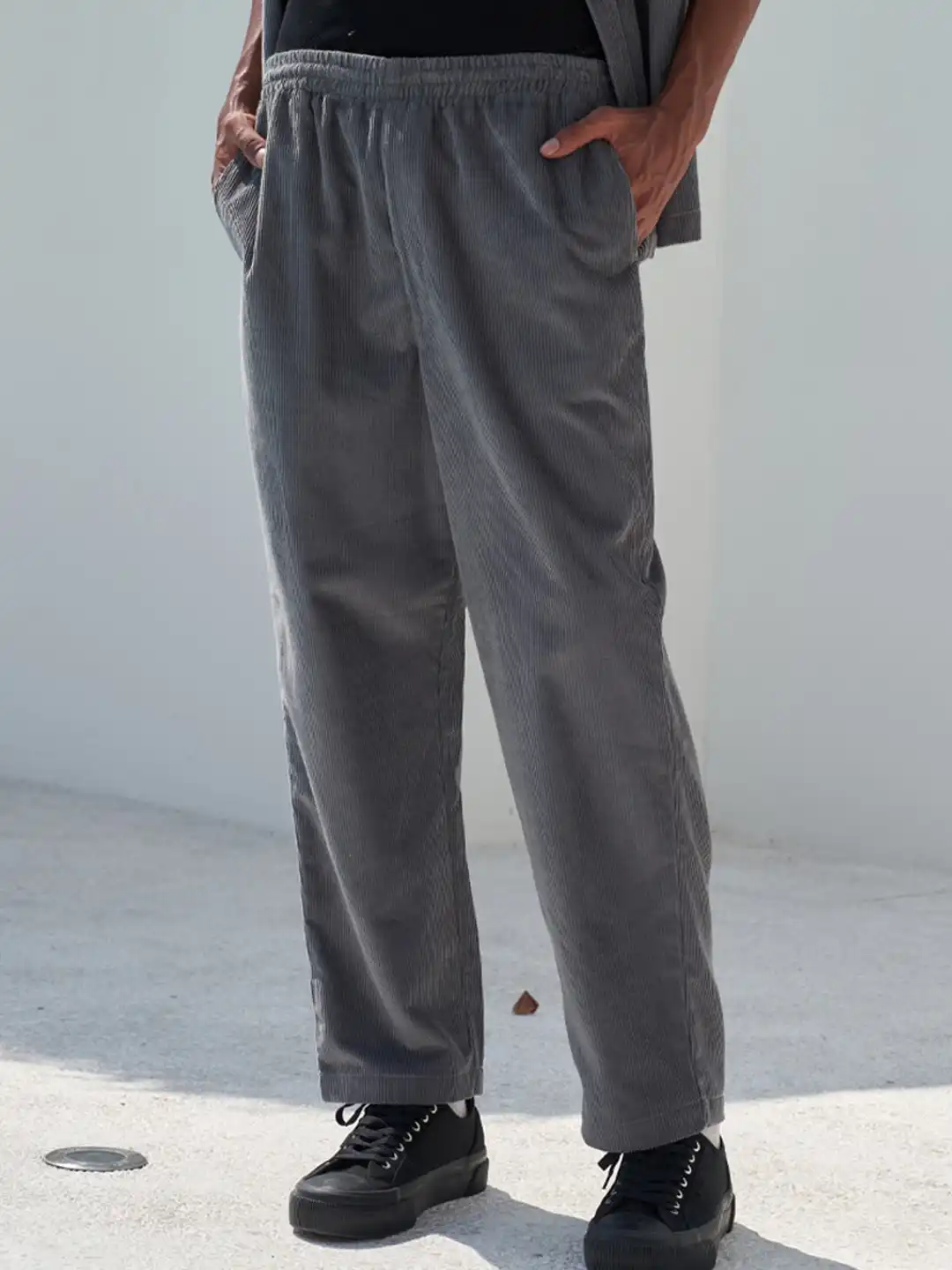 Buy Bonkers Corner Men Mid-Rise Regular Fit Corduroy Trousers