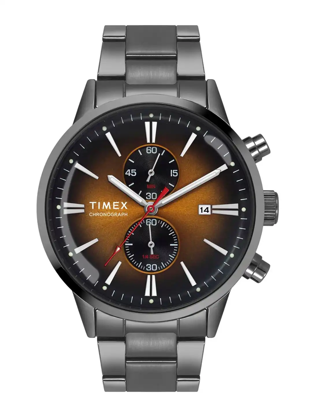 Buy Timex Trendline Round 21mm Orange Dial Analog Men Watch