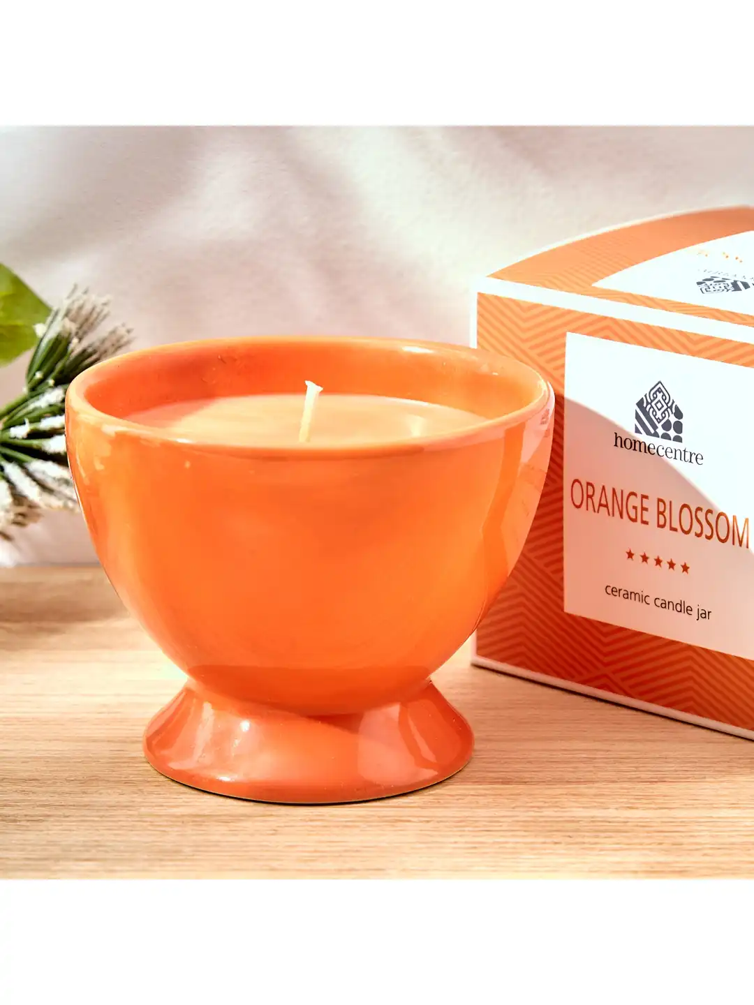 Buy Home Centre Colour Refresh 1 Wick Orange Mandarin Solid