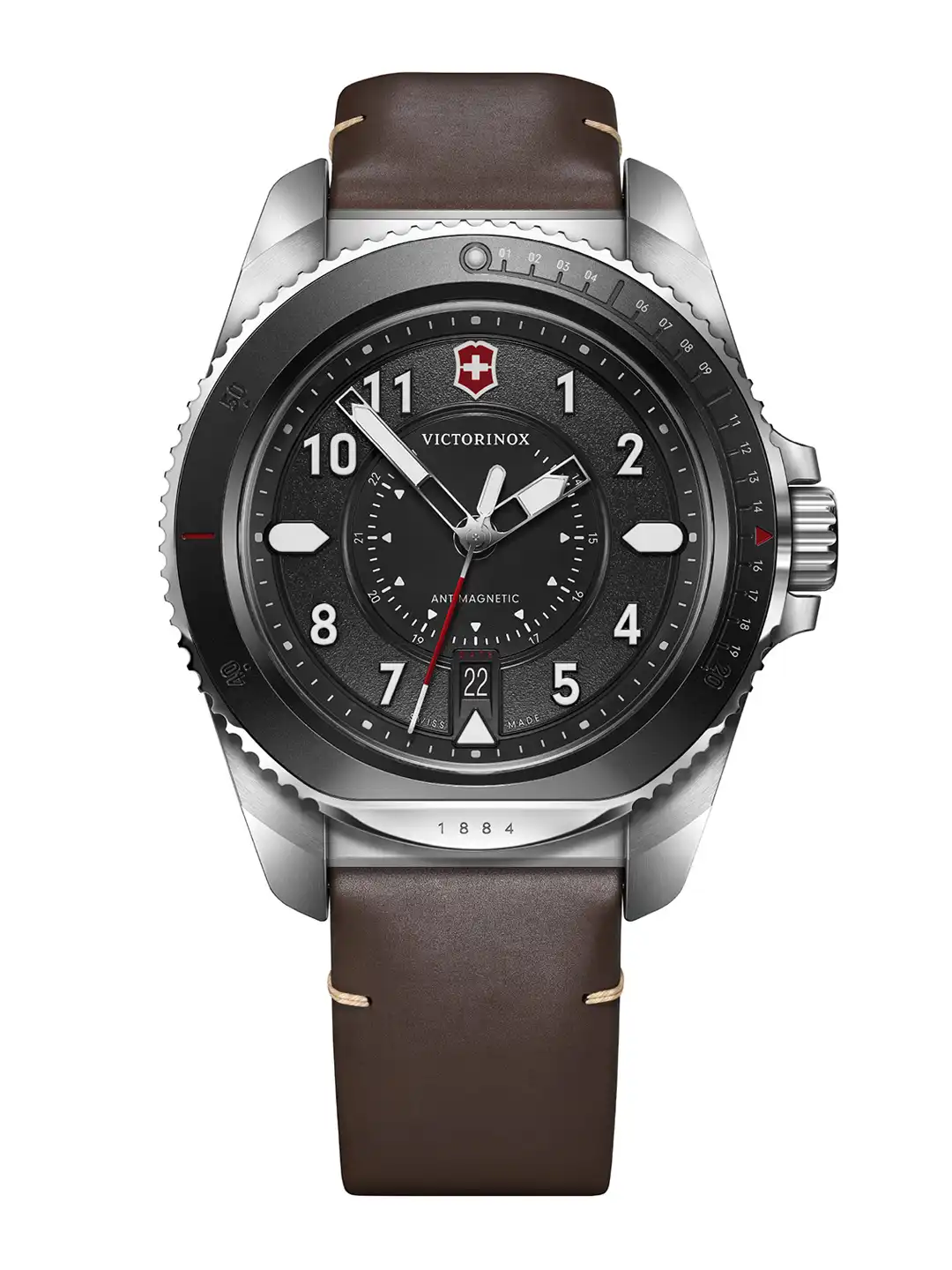 Buy Victorinox Journey 1884 Black Dial 43 mm Men Quartz Watch