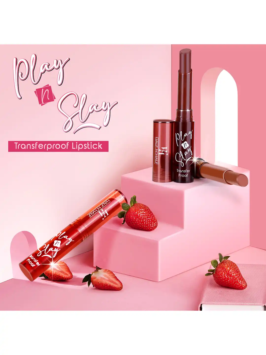 Buy Half N Half Play N Slay Transfer proof Lipstick - Mocha Raisin